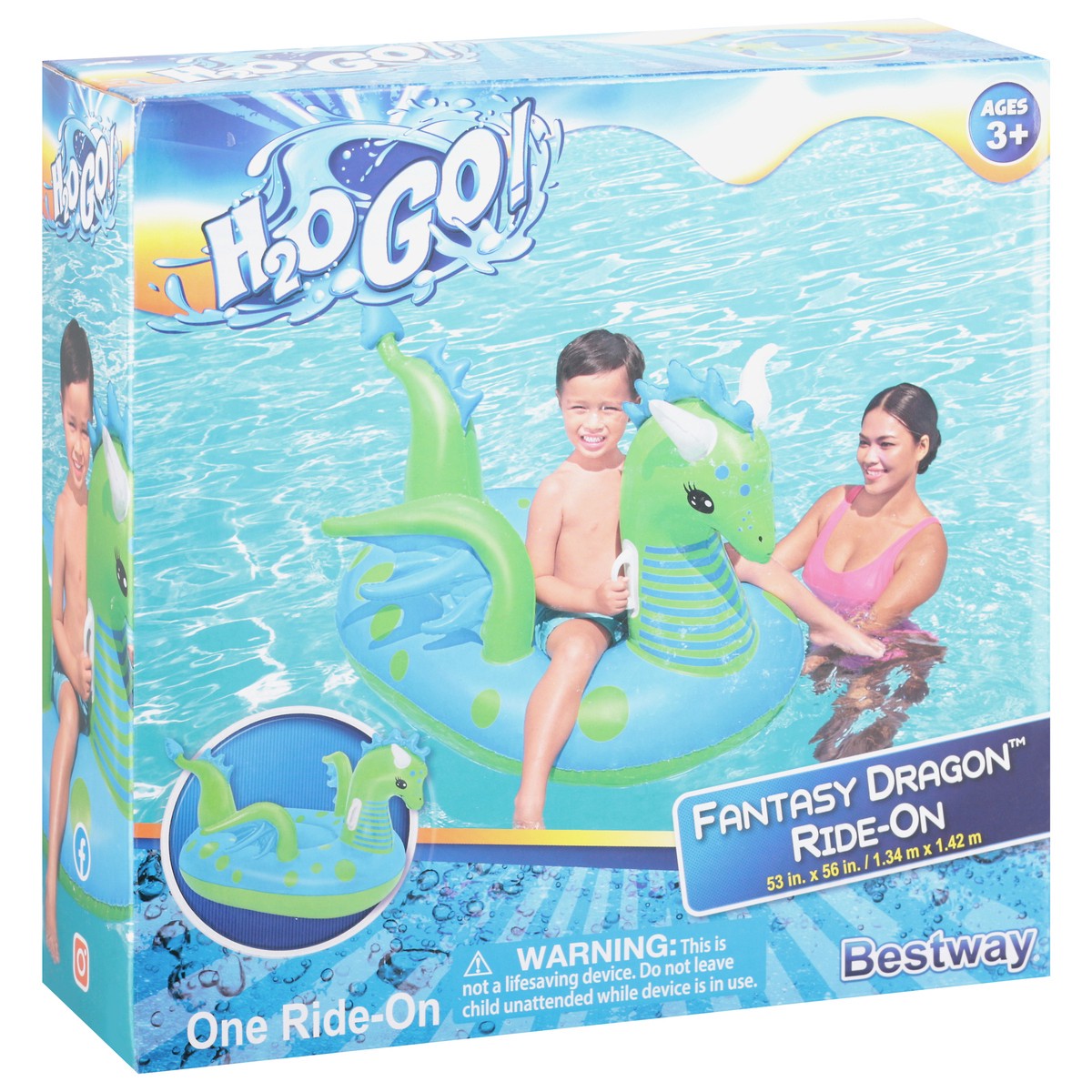 slide 6 of 9, H2OGO! Bestway Ride On Dragon, 1 ct