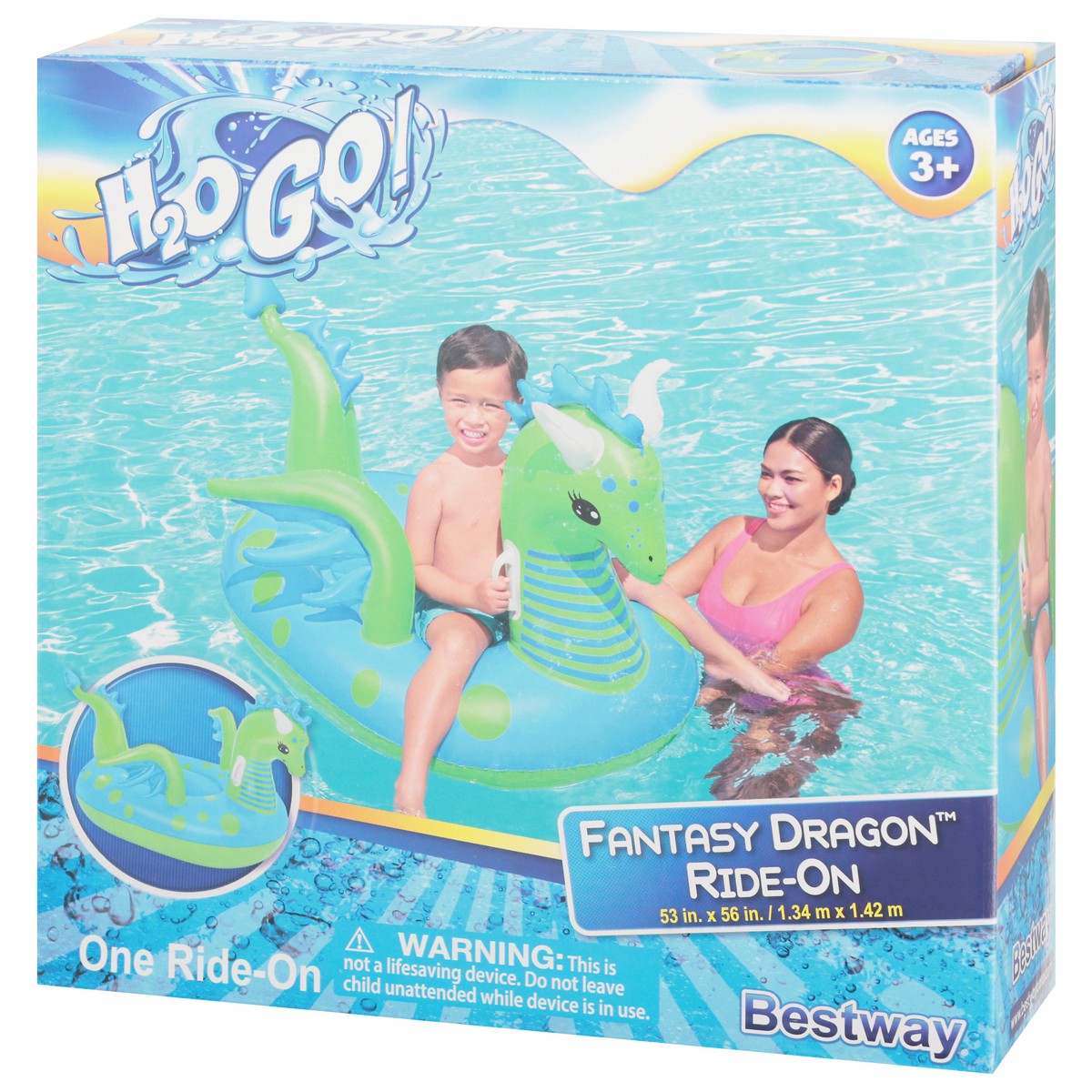 slide 5 of 9, H2OGO! Bestway Ride On Dragon, 1 ct