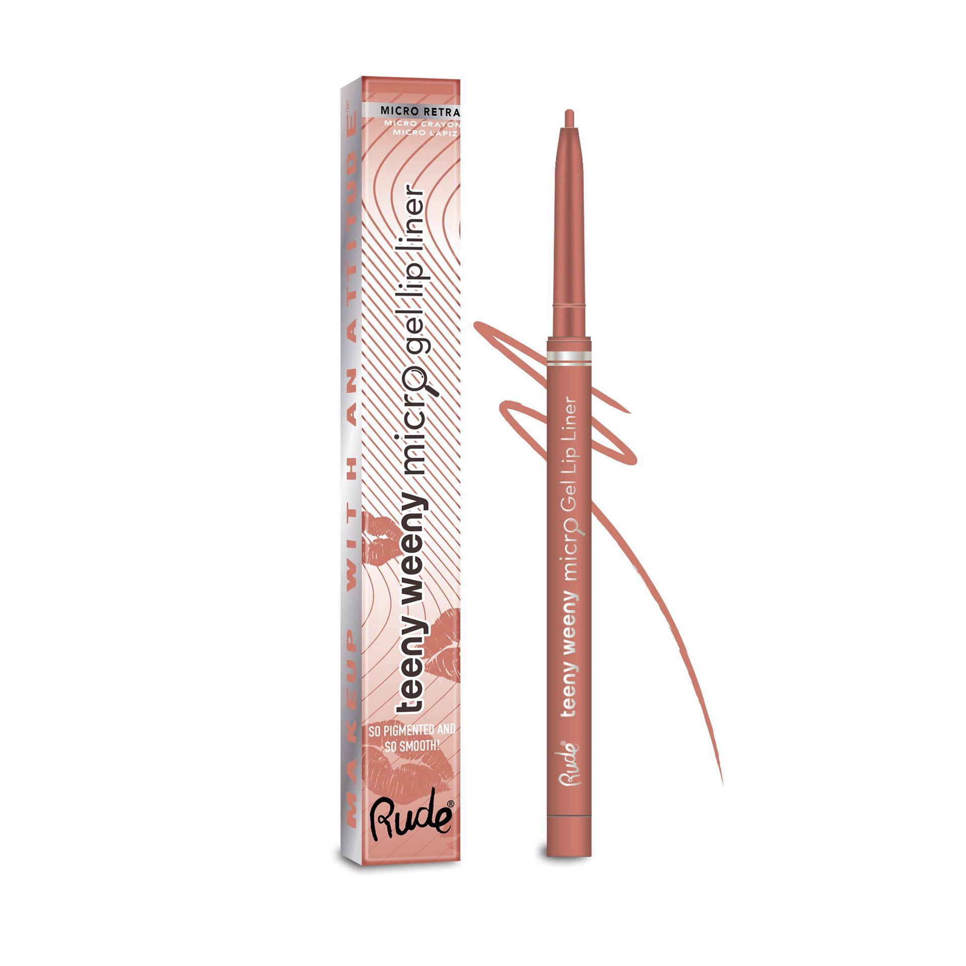 slide 1 of 1, Rude Cosmetics Micro Gel Lip Liner - She's Basic, 1 ct