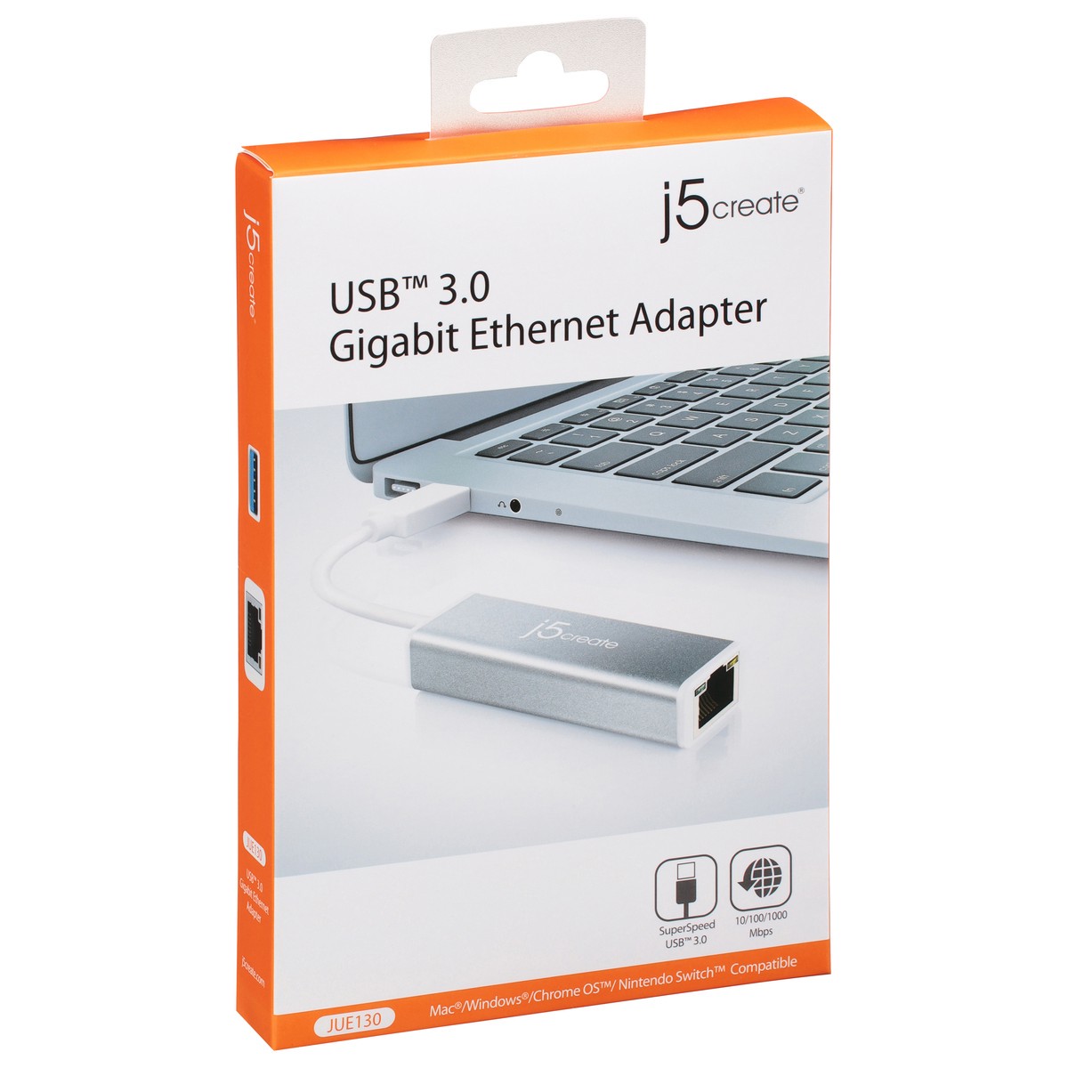 slide 9 of 9, j5create USB 3.0 Gigabit Ethernet Adapter 1 ea, 1 ct
