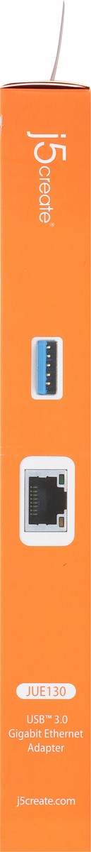 slide 5 of 9, j5create USB 3.0 Gigabit Ethernet Adapter 1 ea, 1 ct