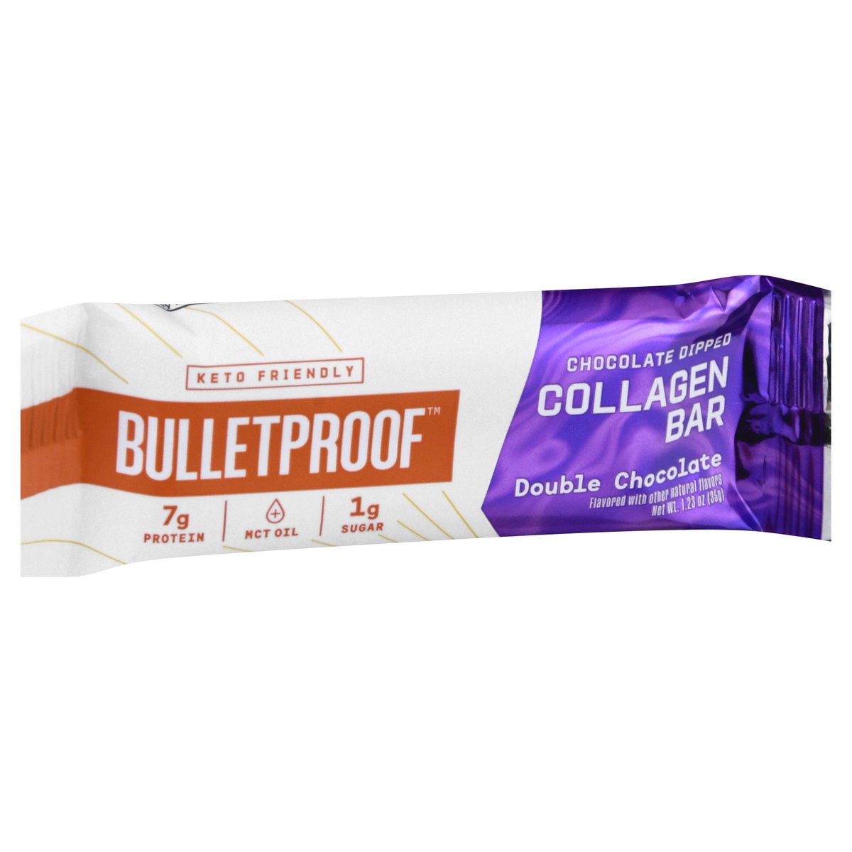 slide 2 of 10, Bulletproof Double Chocolate Dipped Collagen Bar, 1.23 oz