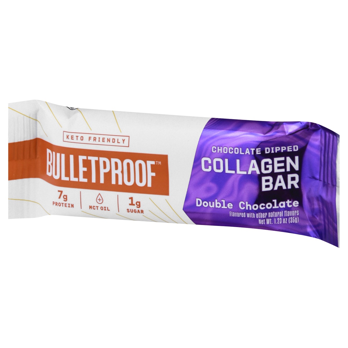 slide 3 of 10, Bulletproof Double Chocolate Dipped Collagen Bar, 1.23 oz