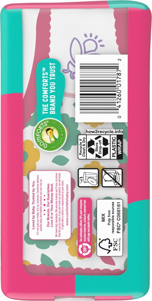 slide 3 of 6, Comforts Girl Training Pants, 3t-4t