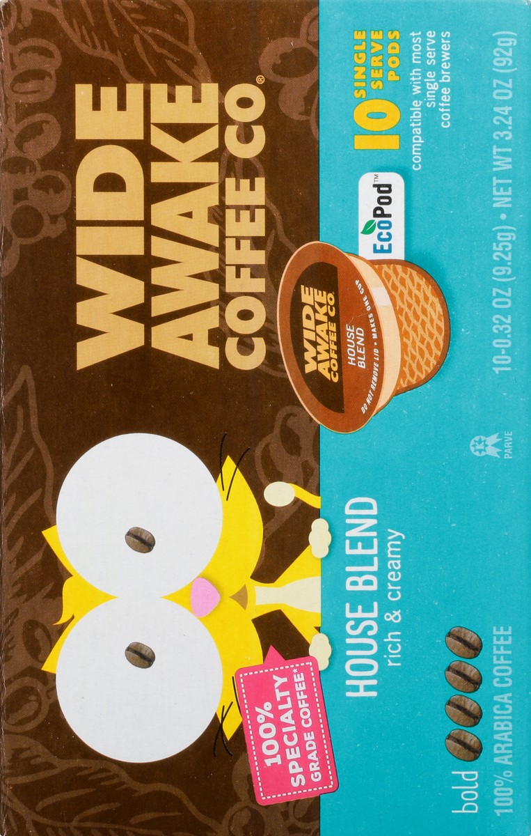 slide 9 of 9, Wide Awake Coffee Co. Single Serve Pods Bold House Blend Coffee - 10 ct, 10 ct