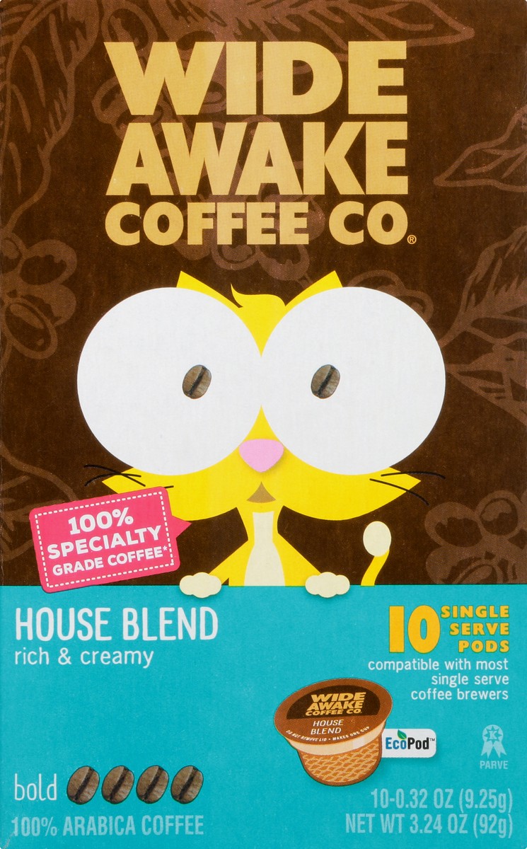 slide 1 of 9, Wide Awake Coffee Co. Single Serve Pods Bold House Blend Coffee - 10 ct, 10 ct
