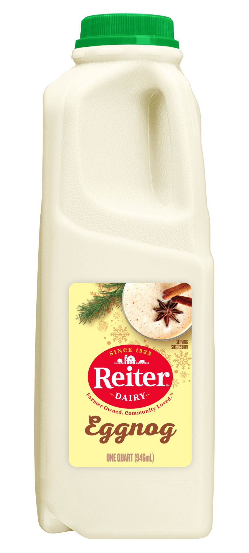 slide 1 of 1, Reiter Dairy Reiter Eggnog, 32 oz