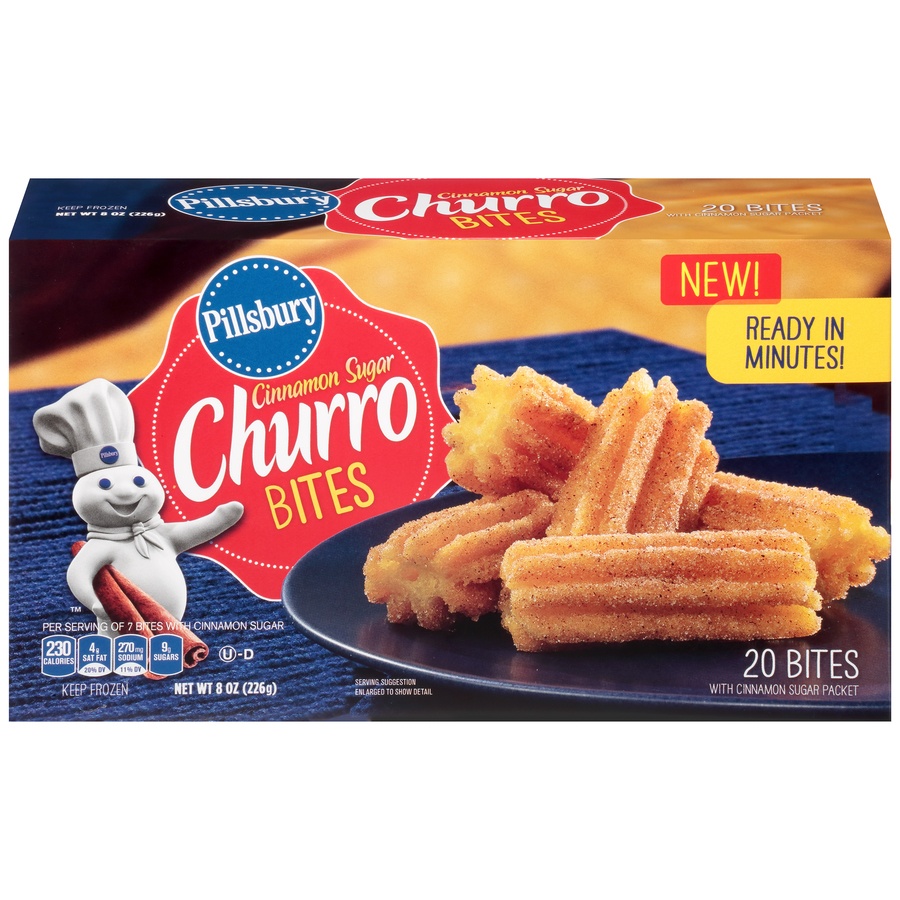 slide 1 of 1, Pillsbury Cinnamon Sugar Churro Bites, 8 oz