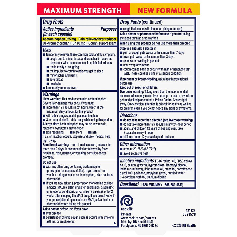 slide 2 of 5, Mucinex Maximum Strength Cold & Flu 10 Liquid Gels, 10 ct