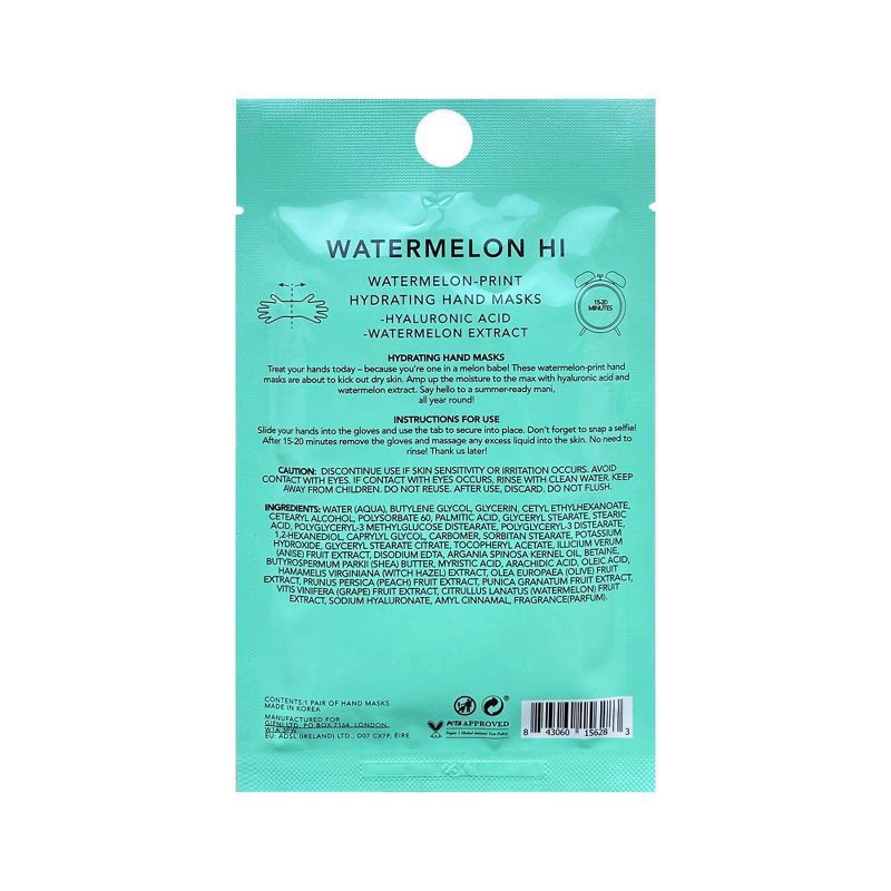 slide 2 of 2, Holler and Glow Ultra Hydrating Slugging Hand Mask - Watermelon Hi - 0.61 fl oz, 0.61 fl oz