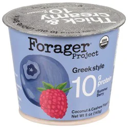 Forager Project Greek Style Summer Berry Coconut & Cashew Yogurt 5 oz