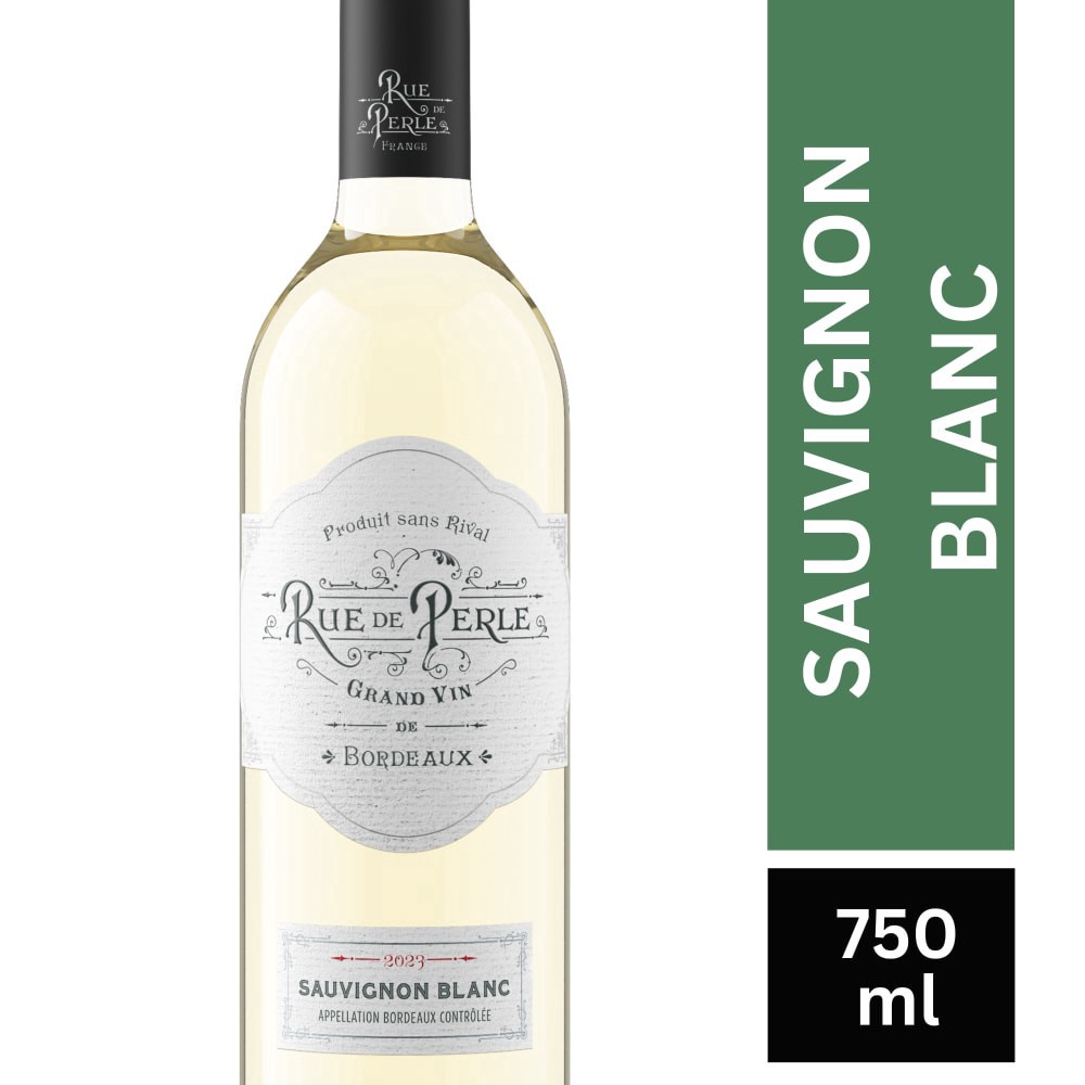 slide 4 of 5, Rue De Perle Sauvignon Blanc White Wine, 750 ml