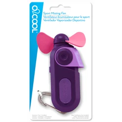 O2COOL Teal Misting Fan with Carabiner Clip 1 Each