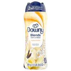 Downy Blends In-Wash Laundry Scent Booster Beads, Toasted Vanilla Scent, 24.5 OZ, Fabric Sottener Beads and Freshness