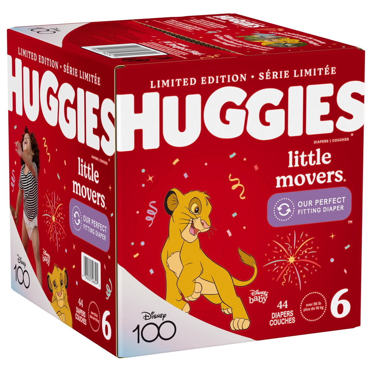 slide 3 of 9, Huggies Little Movers Baby Diapers, Size 6, 44 Ct, 44 ct