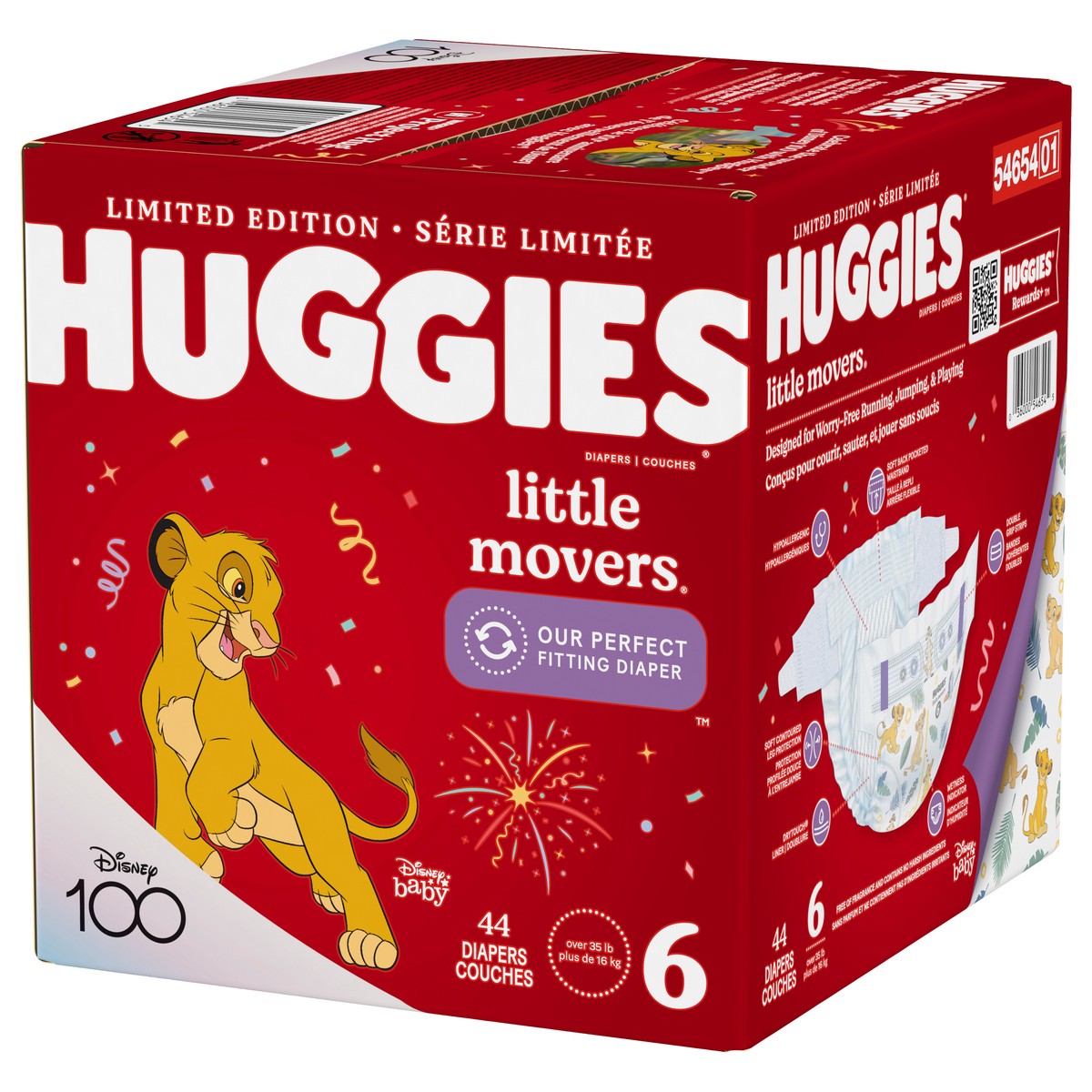 slide 5 of 9, Huggies Little Movers Baby Diapers, Size 6, 44 Ct, 44 ct