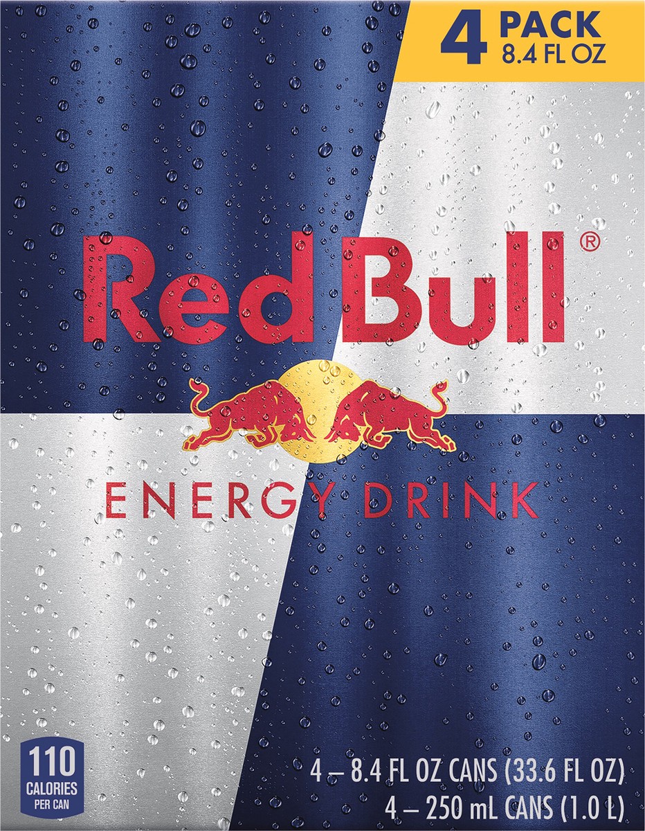 slide 6 of 9, Red Bull Energy Drink 4Pk, 33.2 oz