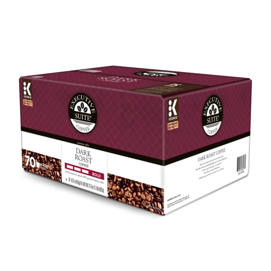 slide 2 of 4, Executive Suite Dark Roast Coffee Keurig K-Cup Pods, Box Of - 70 ct, 70 ct