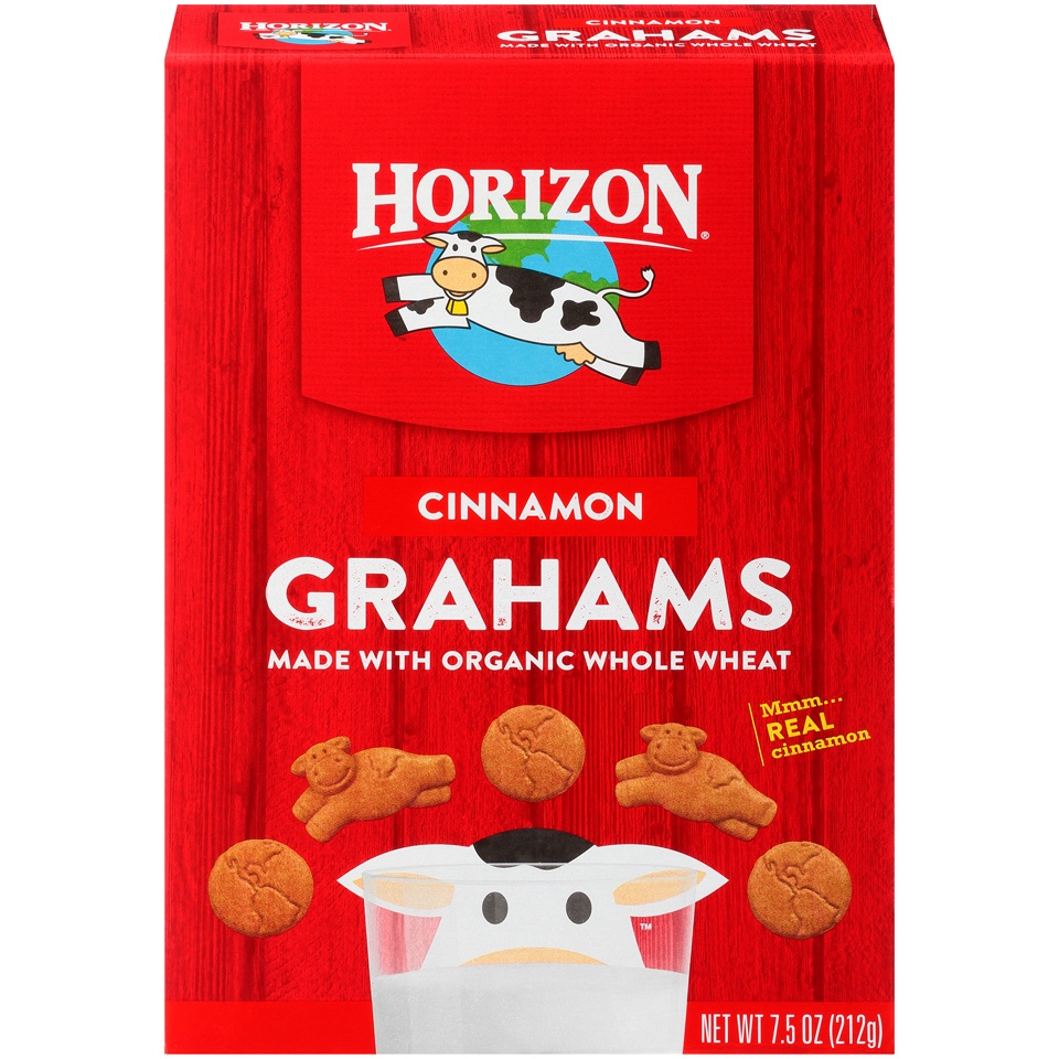 slide 1 of 1, Horizon Snack Grahams Cinnamon Crackers, 7.5 oz