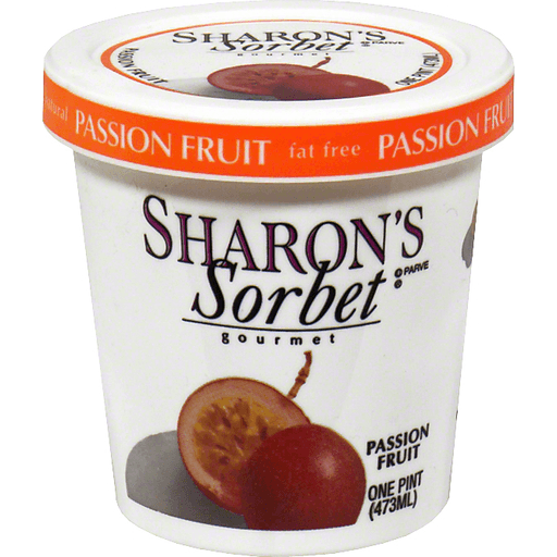 slide 1 of 1, Sharon's Sorbet Gourmet Passion Fruit, 1 pint