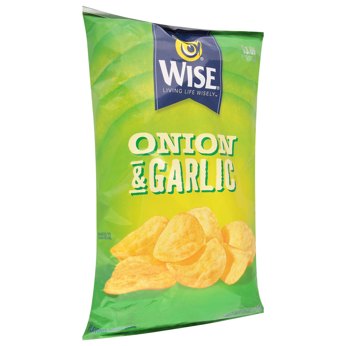 slide 5 of 14, Wise Onion & Garlic Potato Chips 7.5 oz, 7.5 oz