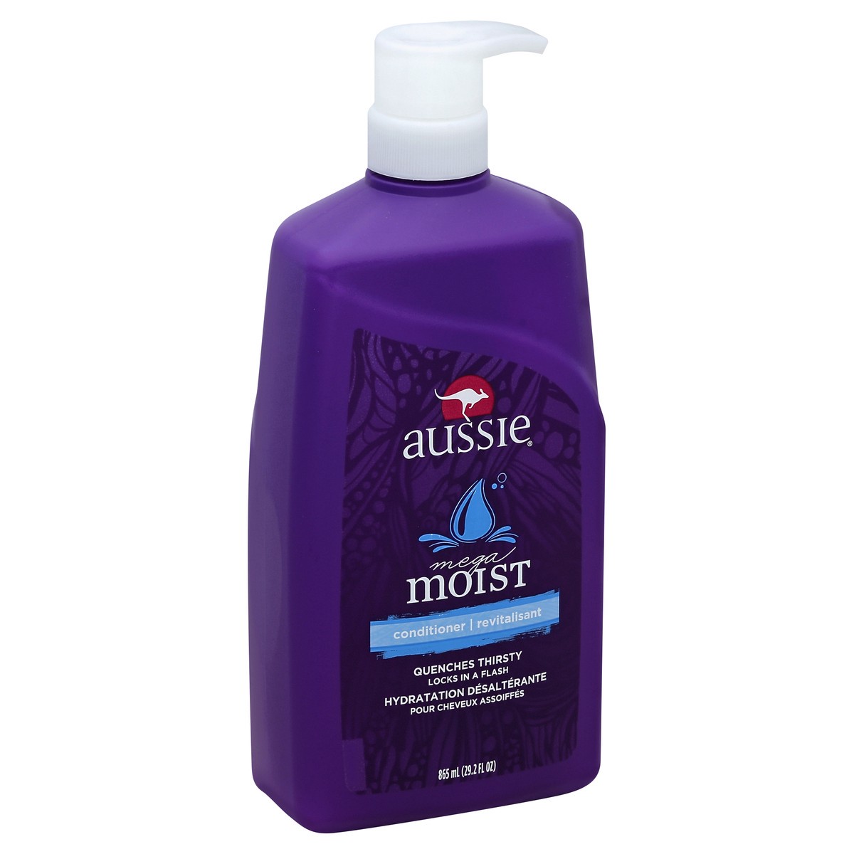 slide 1 of 5, Aussie Mega Moist Conditioner wit Pump, 29.2 fl oz