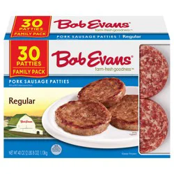 Bob Evans Regular Pork Sausage Patties 40 oz. Box