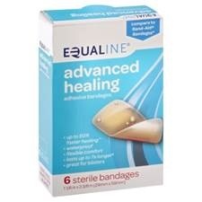 slide 1 of 1, Equaline Advance Healing Large Adhesive Bandages, 6 ct