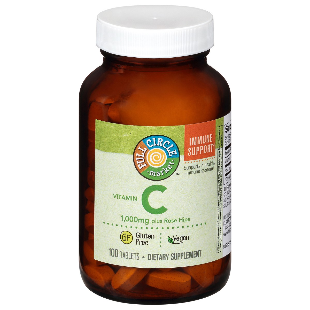 slide 1 of 15, Full Circle Market Vitamin C Plus Rose Hips Tablets, 100 ct; 1000 mg