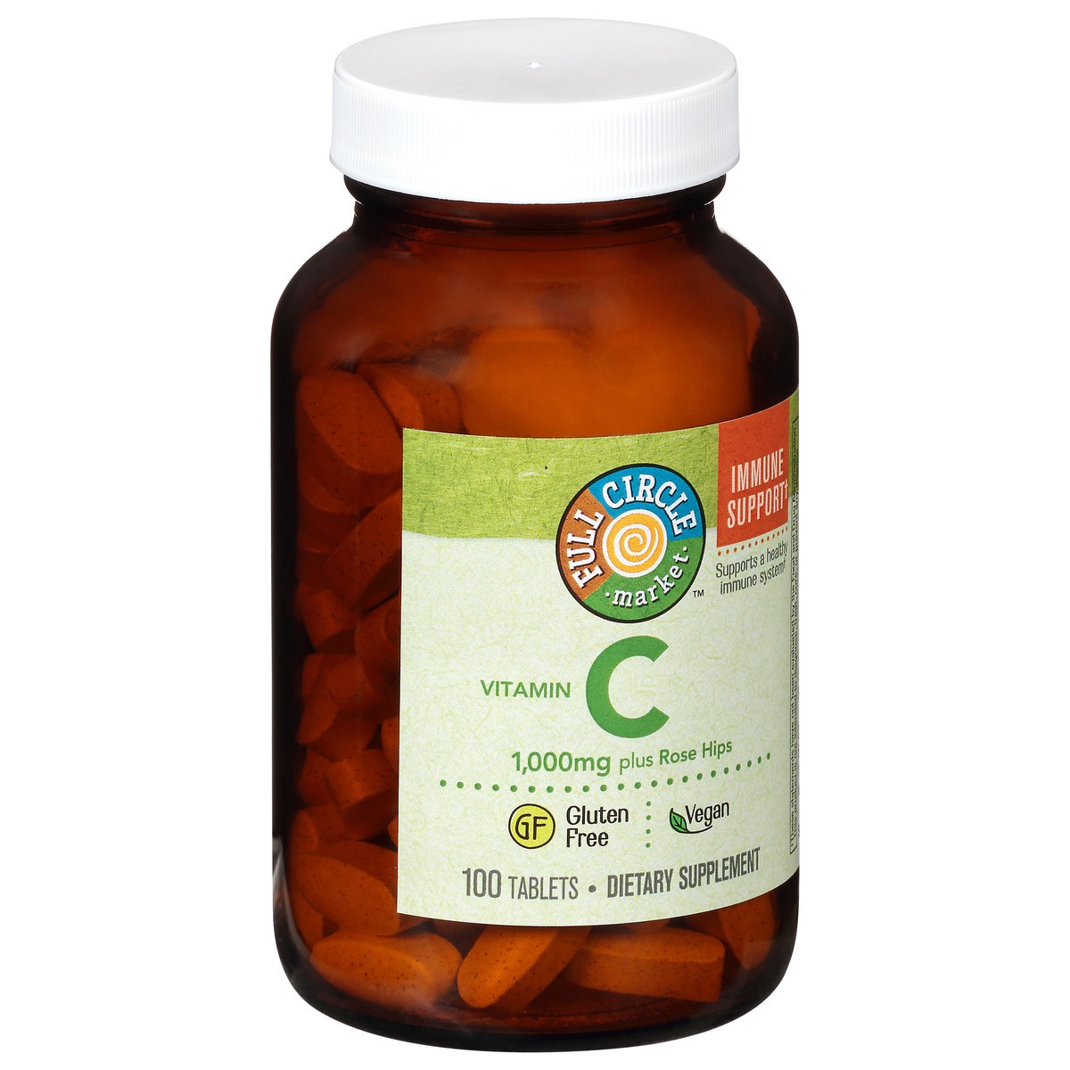 slide 8 of 15, Full Circle Market Vitamin C Plus Rose Hips Tablets, 100 ct; 1000 mg