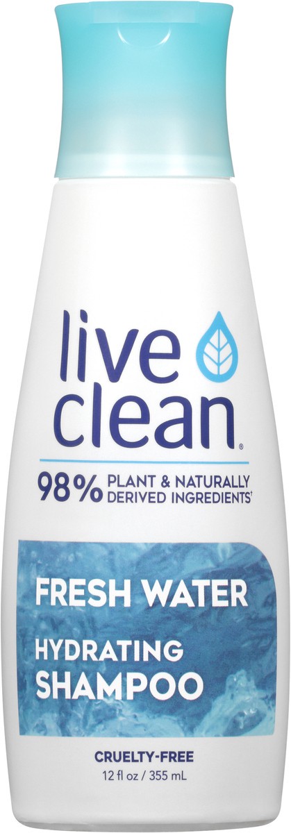 slide 4 of 7, Live Clean Fresh Water Hydrating Shampoo 12 fl. oz. Bottle, 12 fl oz