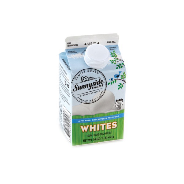 slide 1 of 1, Sunnyside Farms, 100% Liquid Farms Egg Whites, 16 oz