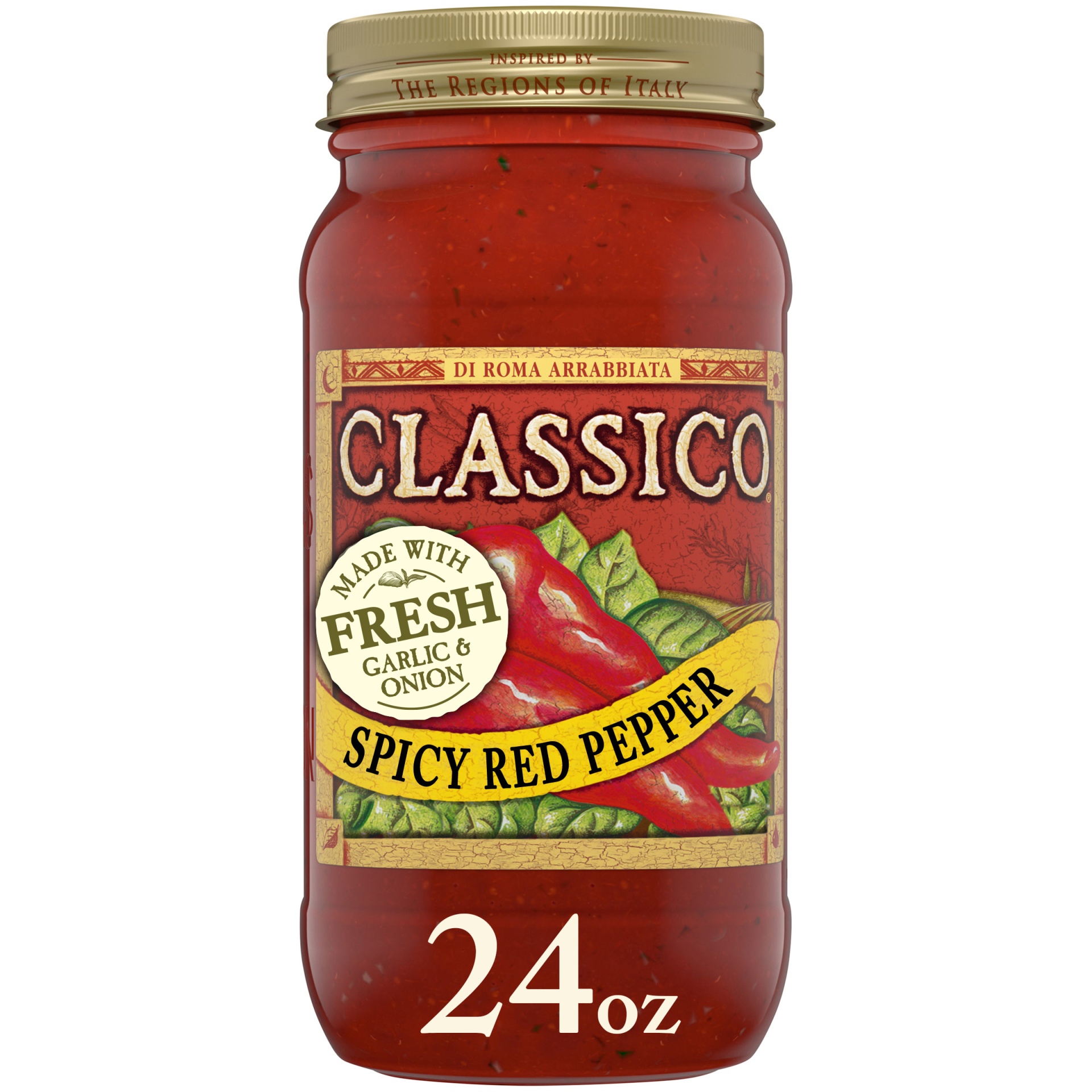 slide 1 of 1, Classico Spicy Red Pepper Pasta Sauce Jar, 24 oz