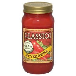 Classico Spicy Red Pepper Pasta Sauce, 24 oz Jar