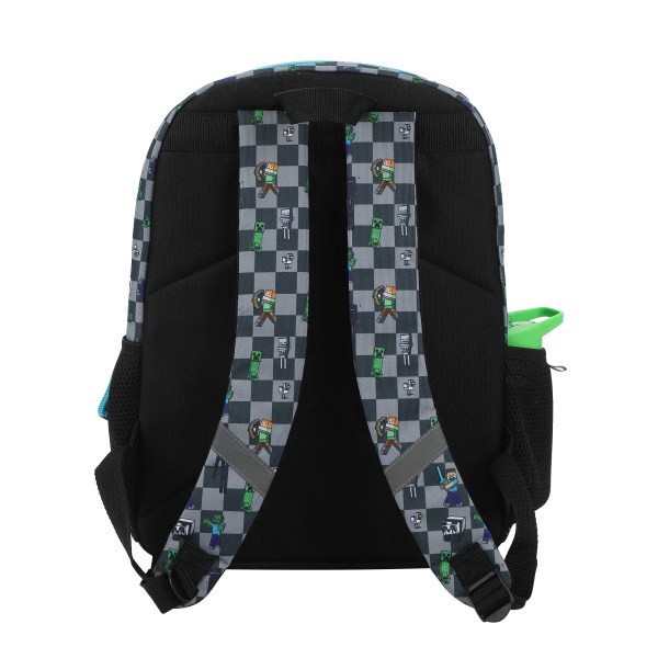 slide 10 of 10, Bioworld Minecraft Backpack With Printed Water Bottle, Utility Case And Keychain, Multicolor, 1 ct