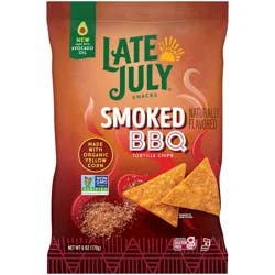 Late July Snacks Smoked Bbq Tortilla Chips, 6 Oz Bag