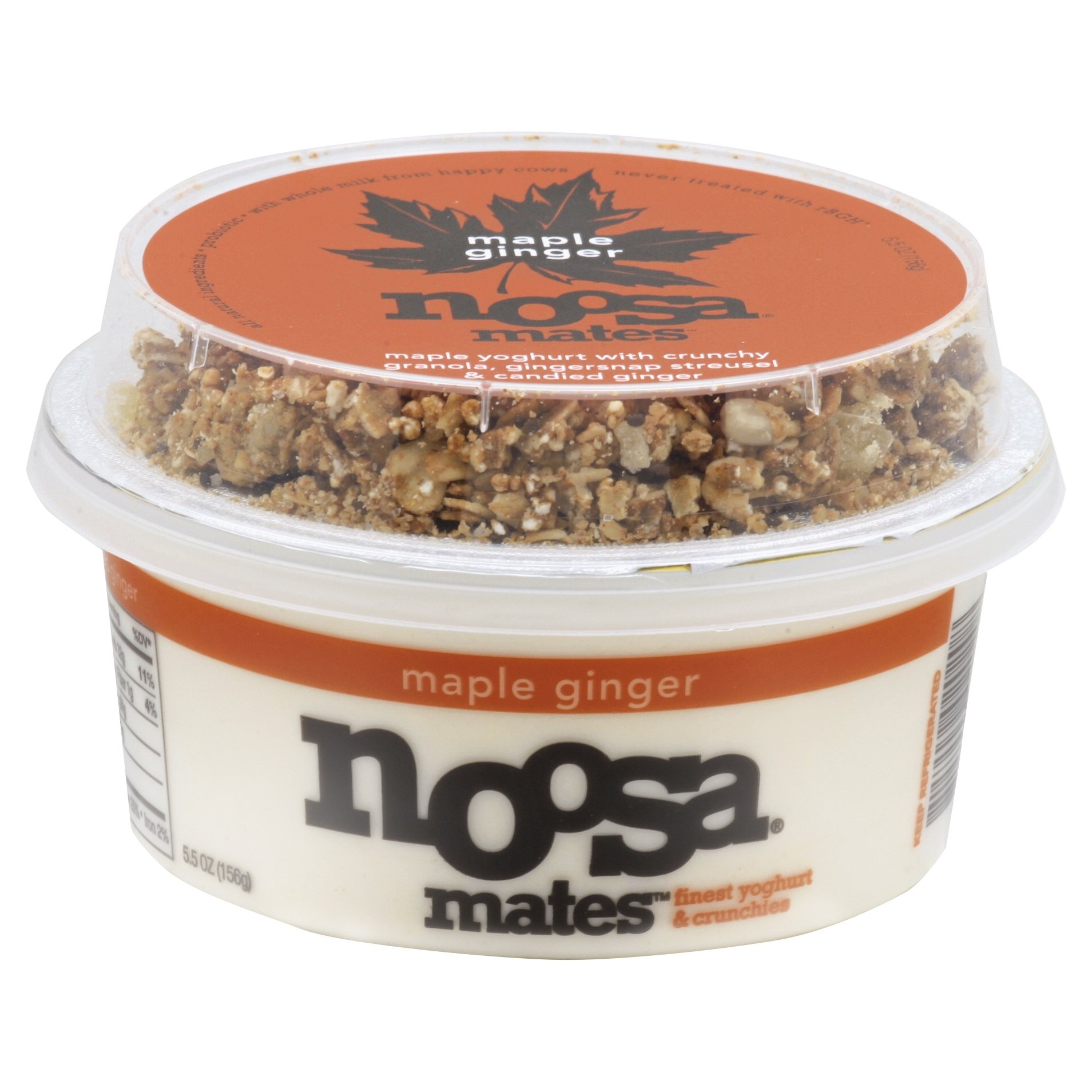 slide 1 of 3, Noosa Mates Maple Ginger Finest Yogurt And Crunchies, 5.5 oz