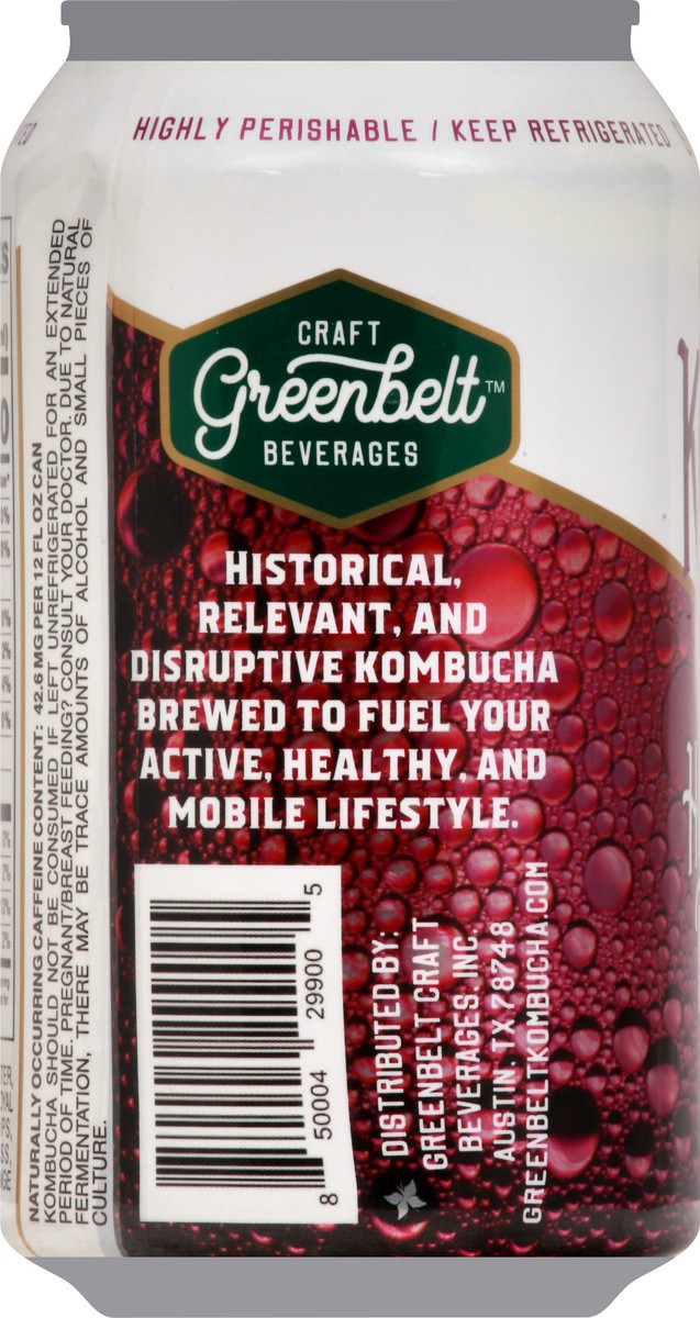 slide 5 of 11, Greenbelt Royal Pu-Erh Hibiscus Berry Kombucha 12 oz, 12 oz