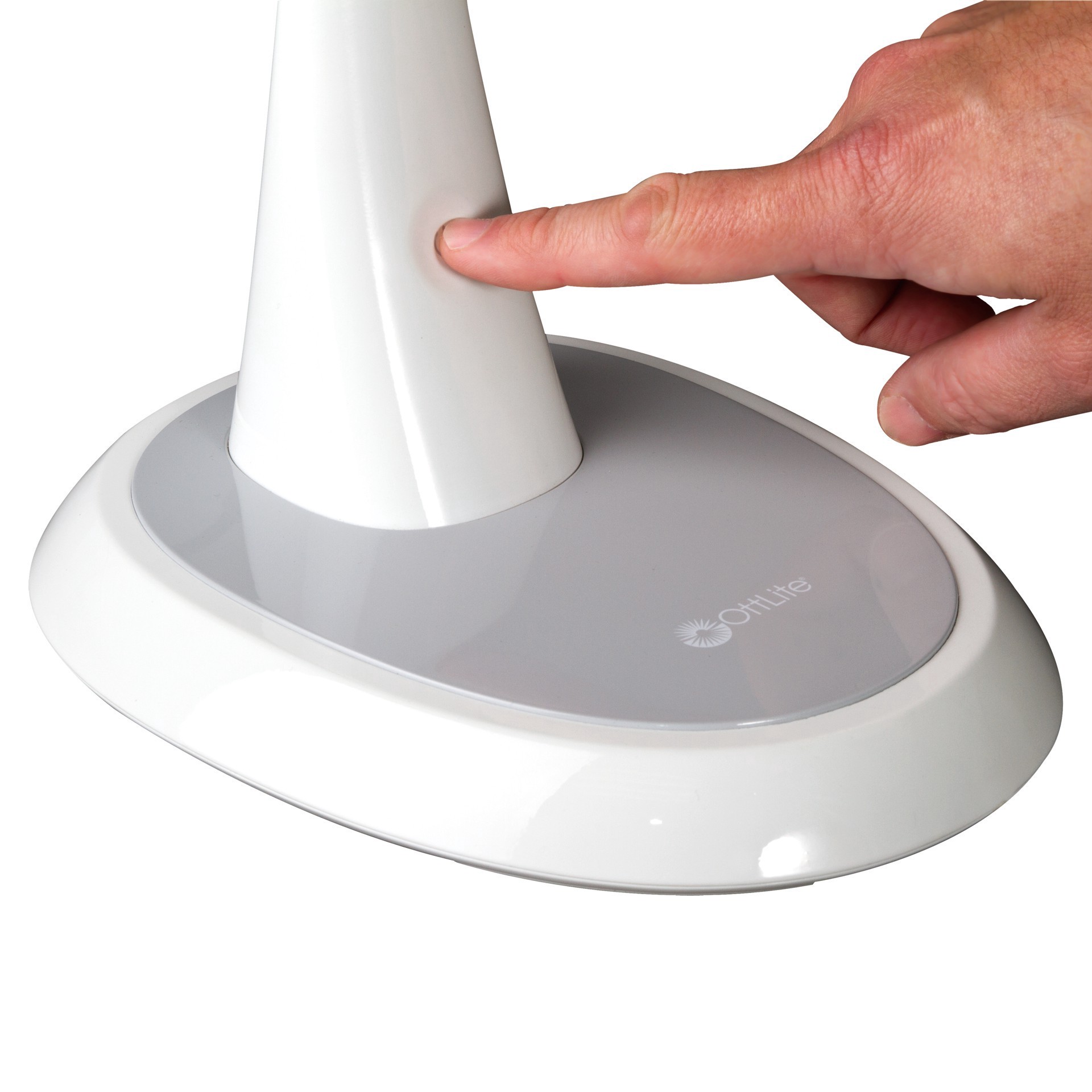 slide 6 of 8, Ott Lite Wide Area Dimmable LED Table Lamp, 12 in x 4 in