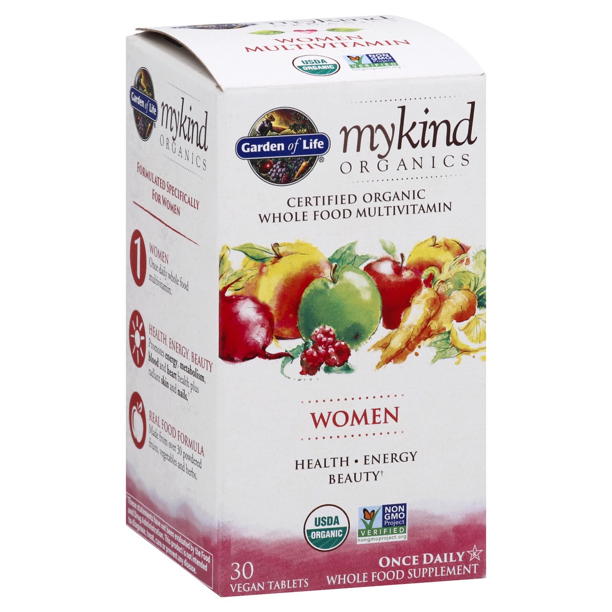 slide 2 of 9, Garden of Life Mykind Organics Women Vegan Tablets Once Daily Whole Food Multivitamin 30 ea, 30 ct