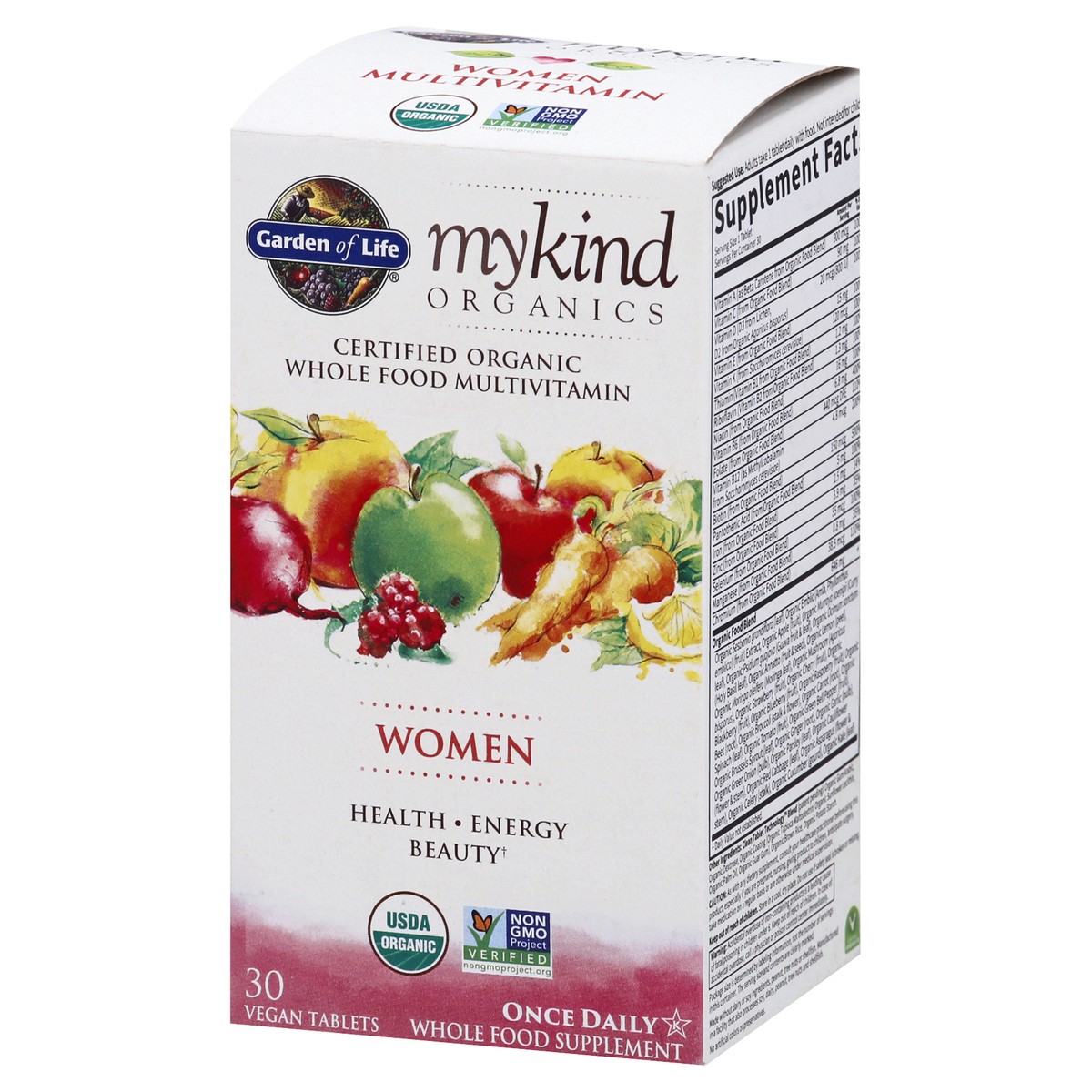 slide 3 of 9, Garden of Life Mykind Organics Women Vegan Tablets Once Daily Whole Food Multivitamin 30 ea, 30 ct