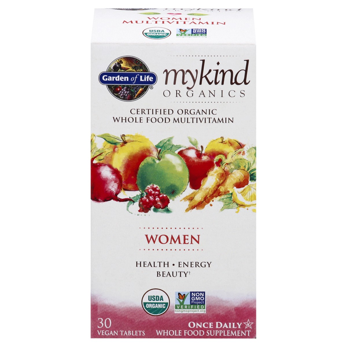 slide 1 of 9, Garden of Life Mykind Organics Women Vegan Tablets Once Daily Whole Food Multivitamin 30 ea, 30 ct