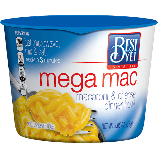 slide 1 of 1, Best Yet Original Macaroni And Cheese Microwave Cup, 2.05 oz