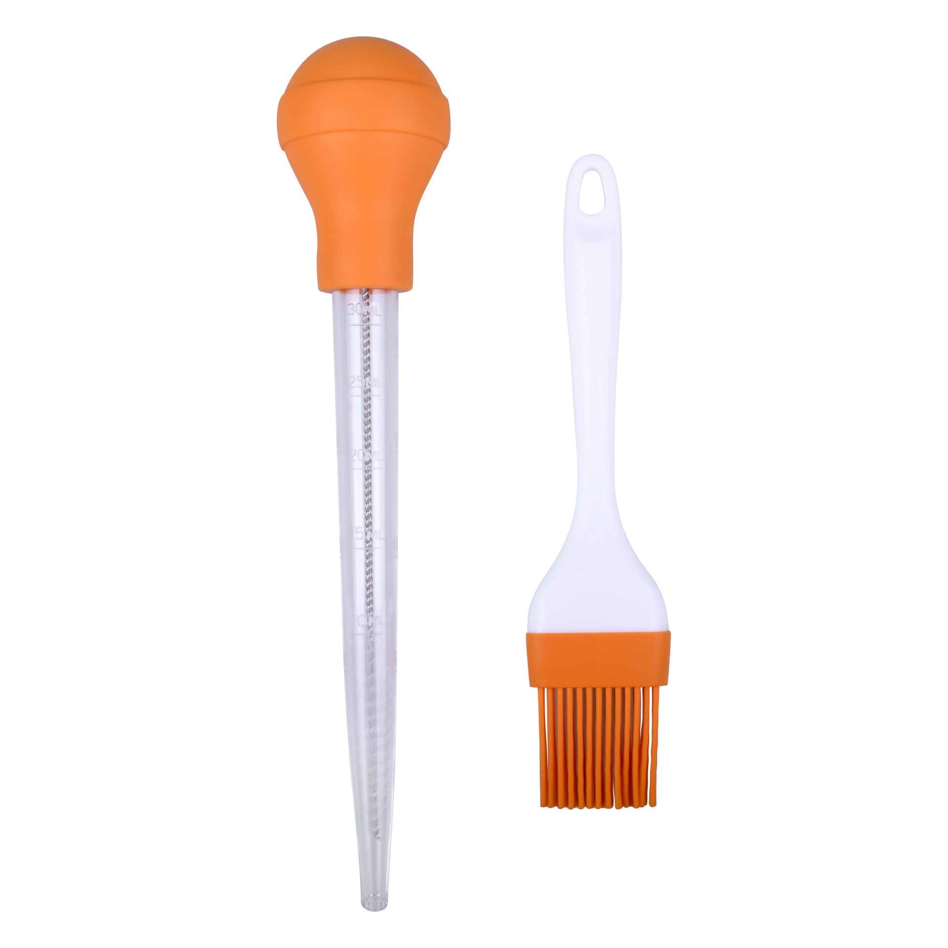 slide 2 of 4, Turkey Baster & Brush Set By Makery, 1.6 in x 2.16 in