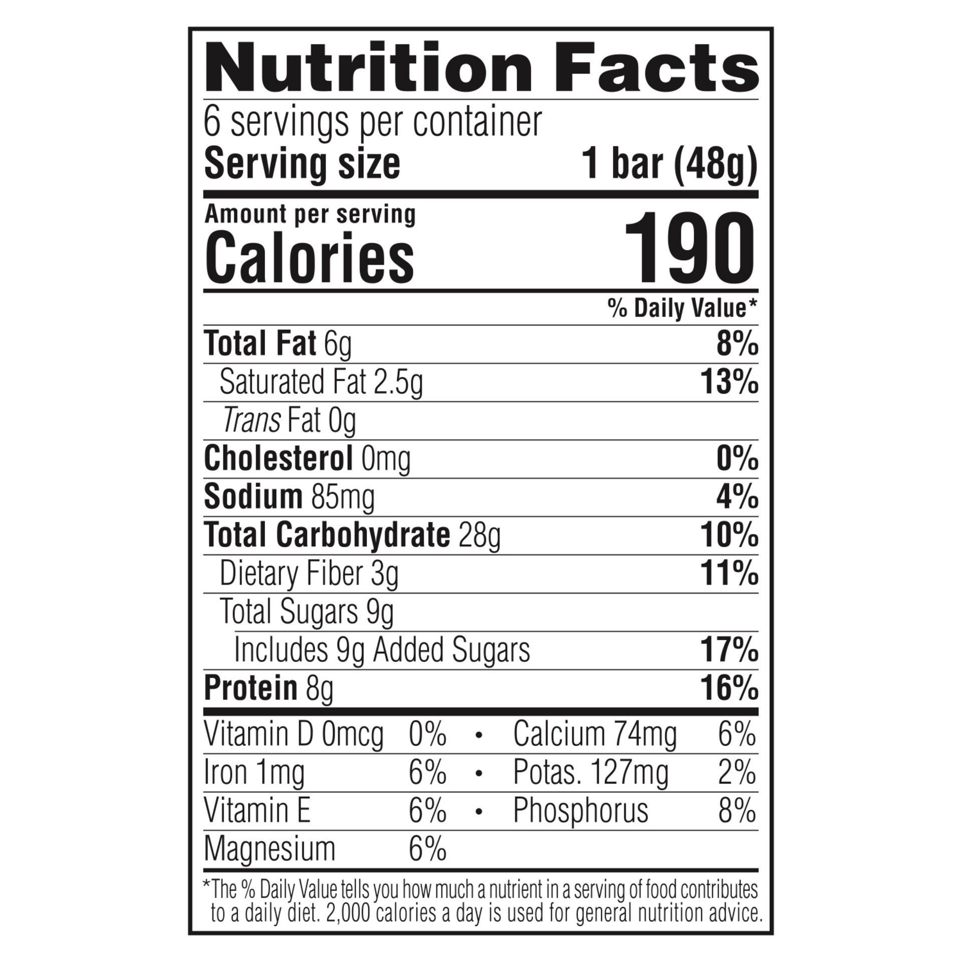 slide 4 of 7, LUNA Bar - LemonZest Flavor - Gluten-Free - Non-GMO - 7-9g Protein - Made with Organic Oats - Low Glycemic - Whole Nutrition Snack Bars - 1.69 oz. (6 Pack), 6 ct; 1.69 oz