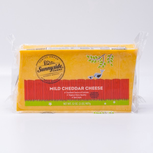 slide 1 of 1, Sunnyside Farms, Mild Cheddar Cheese, 32 oz