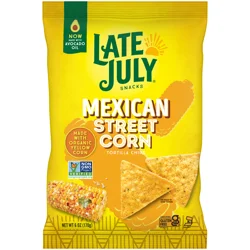 Late July Snacks Mexican Street Corn Tortilla Chips, 6 oz Bag