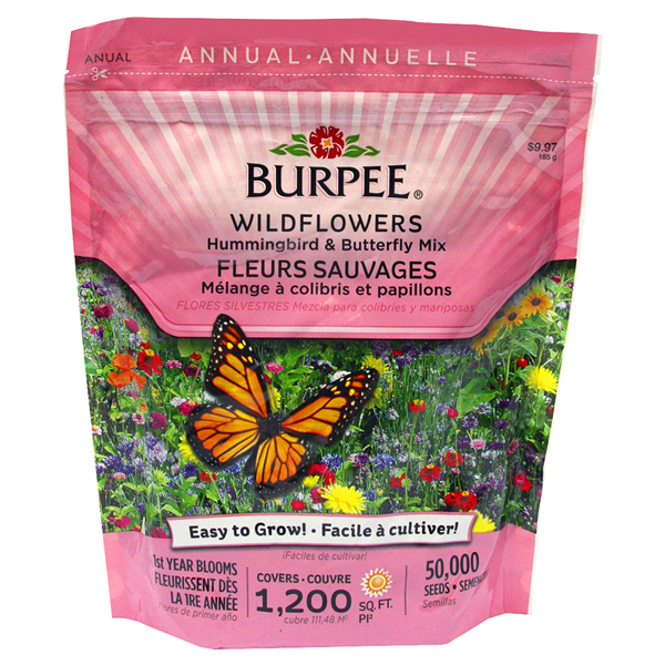 Burpee Wildflower Bag Hummingbird & Butterfly Mix Seeds 1 ct | Shipt
