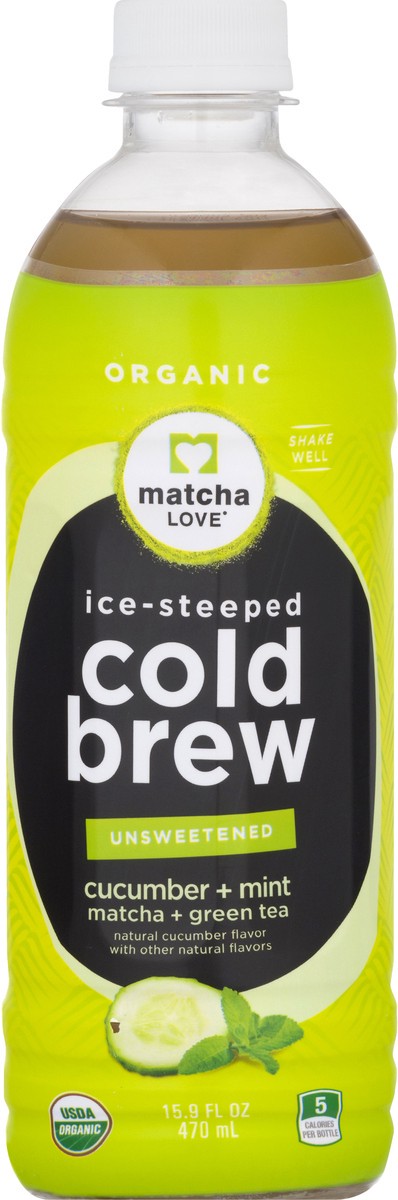 slide 11 of 11, Matcha Love Unsweetened Cucumber + Mint Matcha + Green Tea 15.9 oz, 15.9 oz