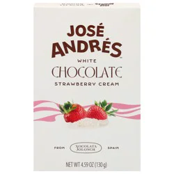 Jose Andres White Chocolate with Strawberry Cream 4.59 oz